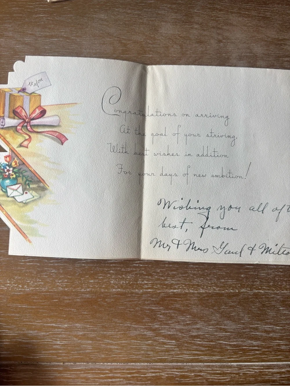 Vintage Graduation Greeting Cards - Assorted Pastel Designs